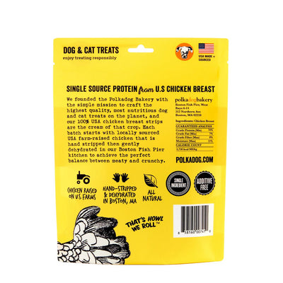 Polkadog Chicken Strip Jerky Shorties for Dogs & Cats | Pawlicious & Company