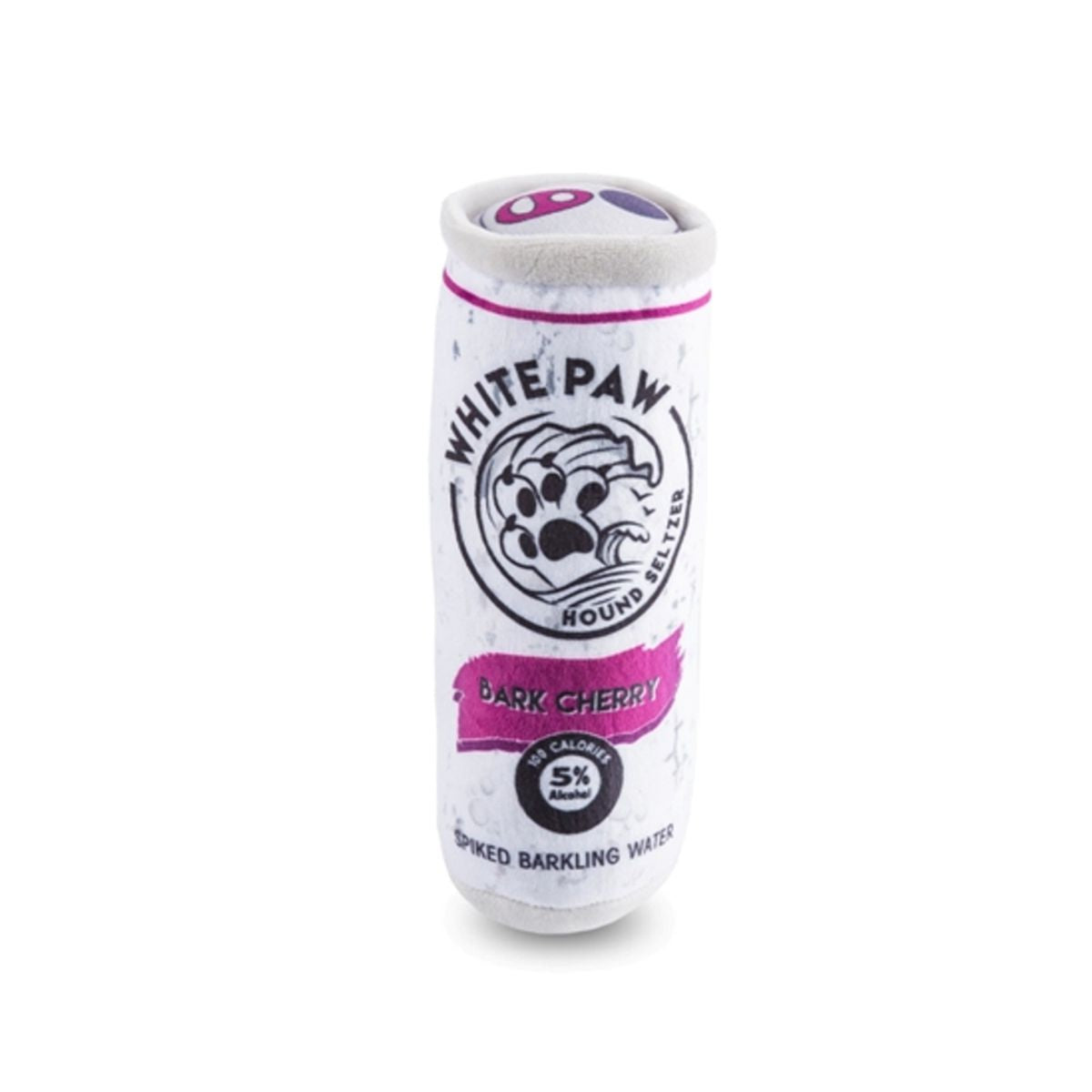 White Paw Hound Seltzer Bark Cherry Plush Dog Toy | Pawlicious & Company