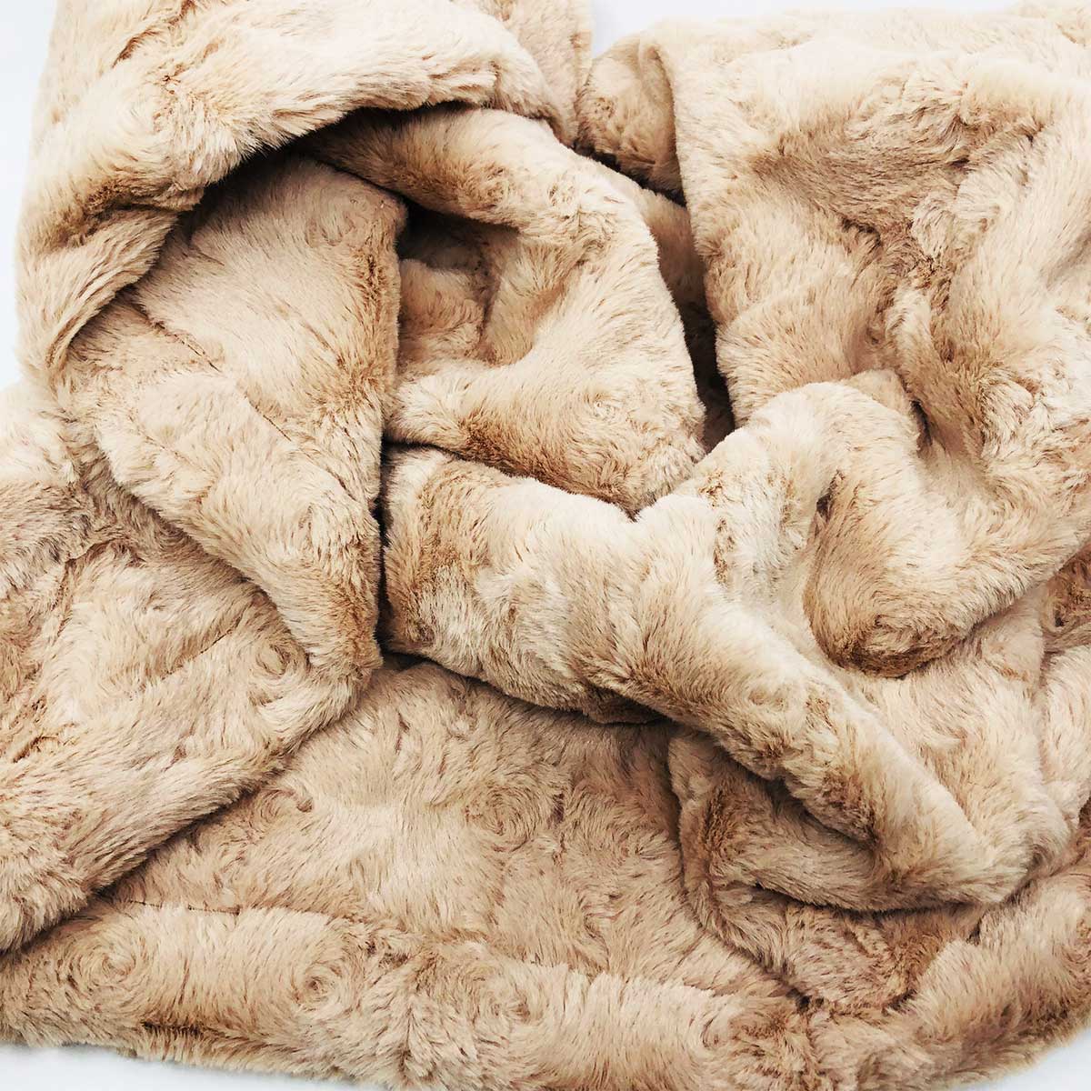 Minky Pet Blankets in Camel Rosette Pattern | Pawlicious & Company