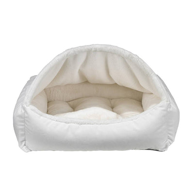 Canopy Bed in Winter White Fur | Pawlicious & Company