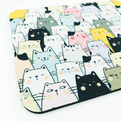 Colorful Cats Mouse Pad | Pawlicious & Company