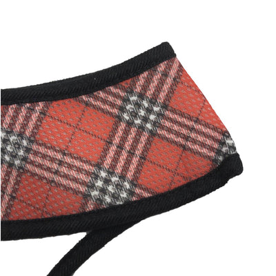 Plaid Breathe EZ Pullover Mesh Dog Harness in Red | Pawlicious & Company