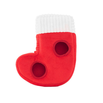 Naughty or Nice Stocking Burrow Dog Toy Puzzle | Pawlicious & Company