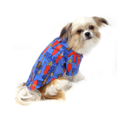Ukuleles & Surfboards Camp Dog Shirt | Pawlicious & Company