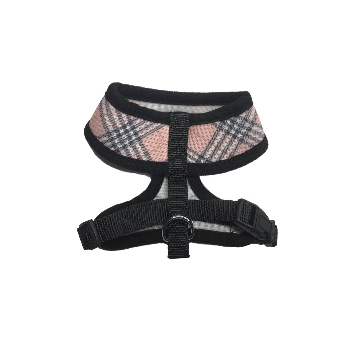 Plaid Breathe EZ Pullover Mesh Dog Harness in Pink | Pawlicious & Company