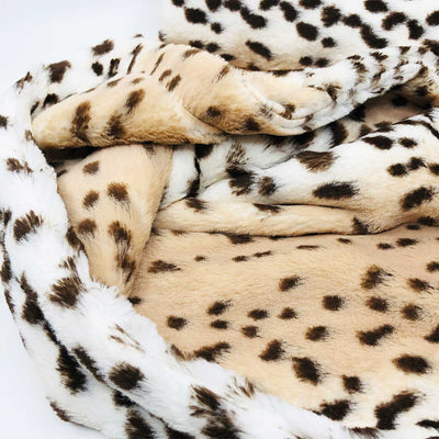 Minky Pet Blankets in Snow Leopard Pattern | Pawlicious & Company