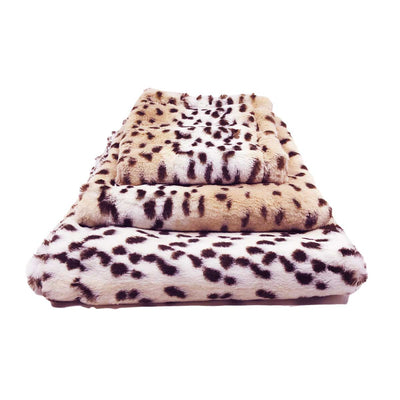 Minky Pet Blankets in Snow Leopard Pattern | Pawlicious & Company