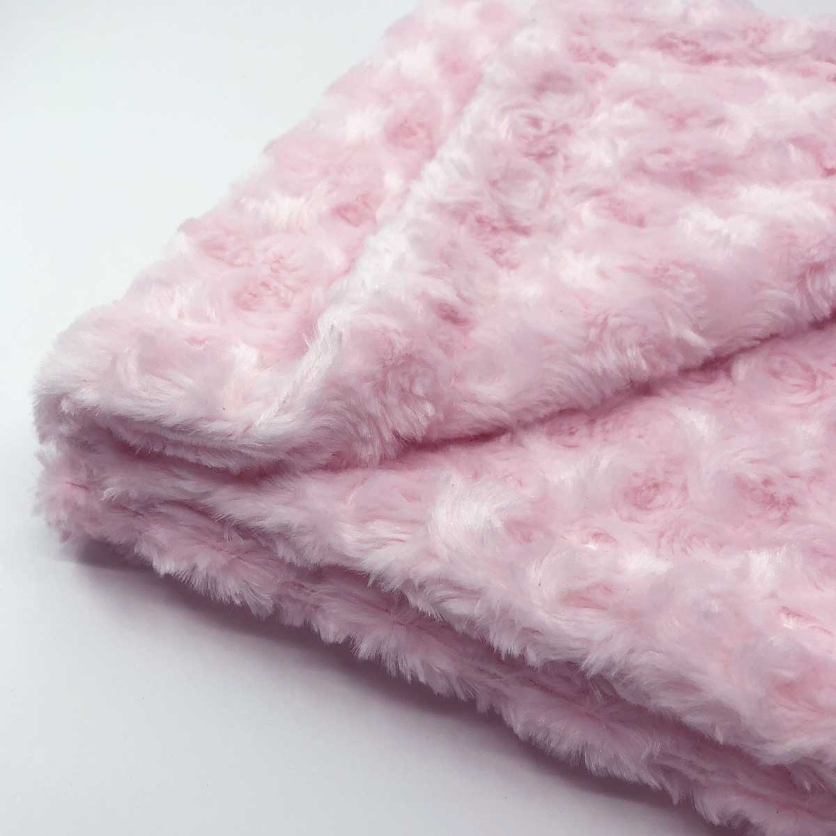 Minky Pet Blankets in Pink Rosette Pattern | Pawlicious & Company