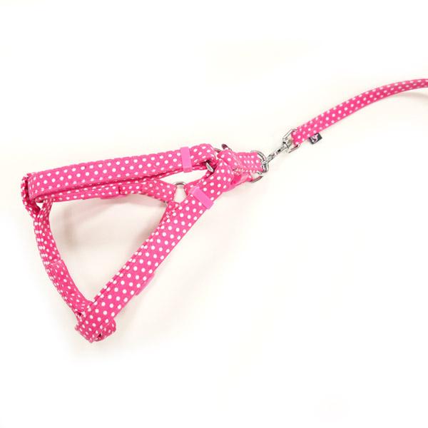 Pink Polka Dot Dog Harness | Pawlicious & Company