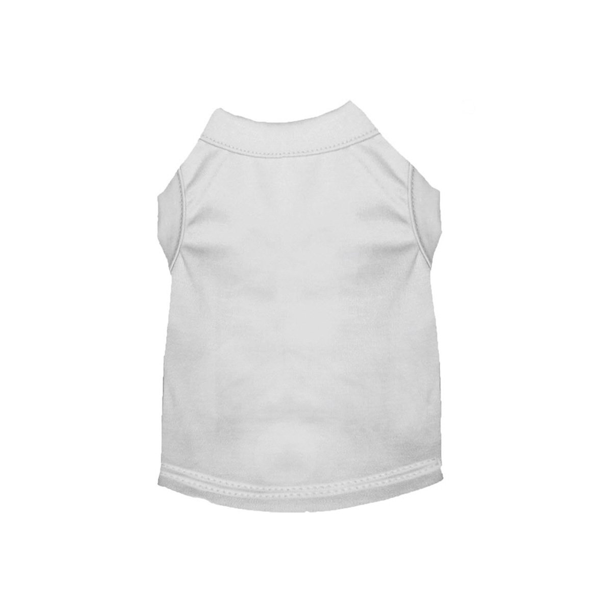 Cotton Poly Blend Tee Shirt in White | Pawlicious & Company