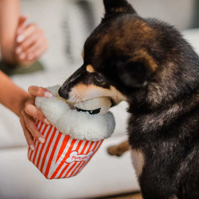 Hollywoof Poppin Pupcorn Plush Dog Toy