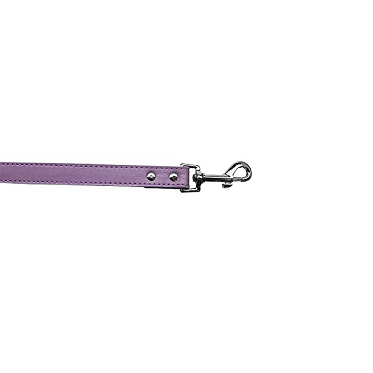 Plain Faux Leather Pet Leash in Lavender | Pawlicious & Company