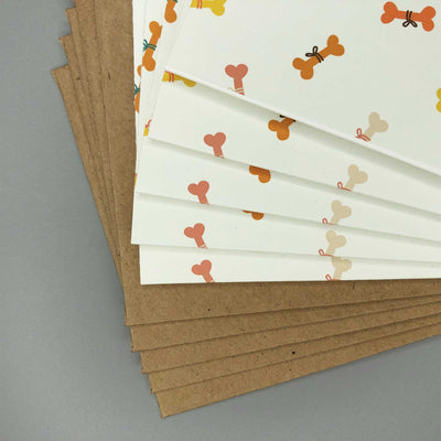 Blank Note Card Set - Pretty Bones | Pawlicious & Company