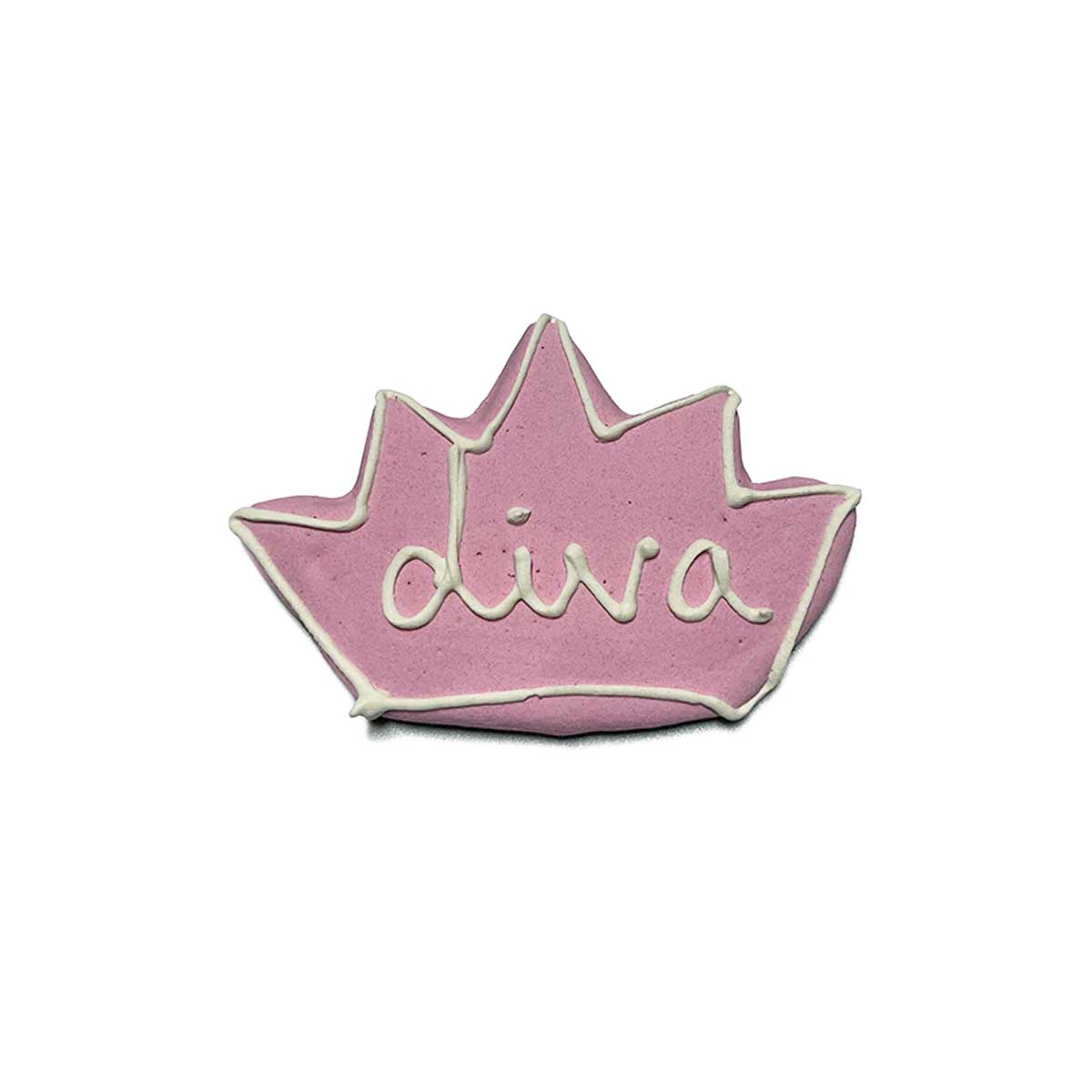 Pink Diva Crown Dog Cookie | Pawlicious & Company
