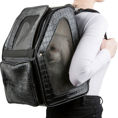 Rio Carrier Bag on Wheels - Black Croco | Pawlicious & Company