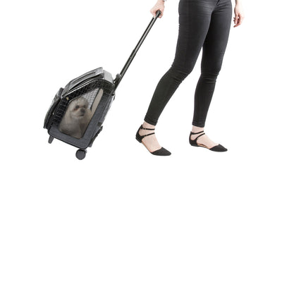 Rio Carrier Bag on Wheels - Black Croco | Pawlicious & Company