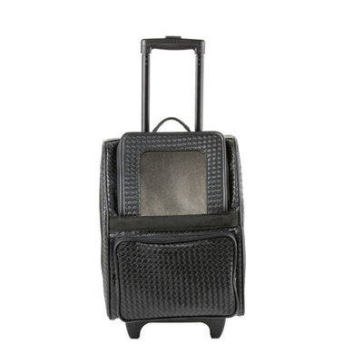 Rio Carrier Bag on Wheels - Black Woven | Pawlicious & Company
