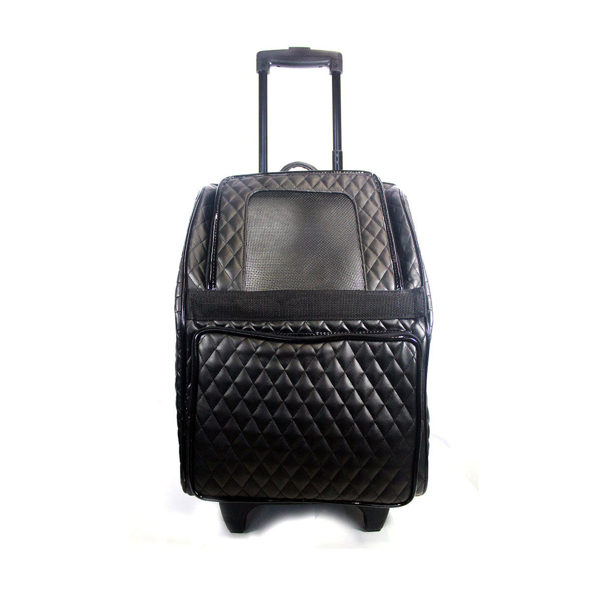 Rio Carrier Bag on Wheels - Quilted Black Luxe | Pawlicious & Company