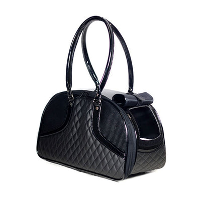 Roxy Pet Carrier - Black Quilted Luxe | Pawlicious & Company