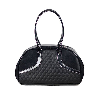 Roxy Pet Carrier - Black Quilted Luxe | Pawlicious & Company