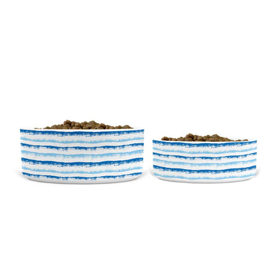 Salty Waves Ceramic Pet Bowls | Pawlicious & Company