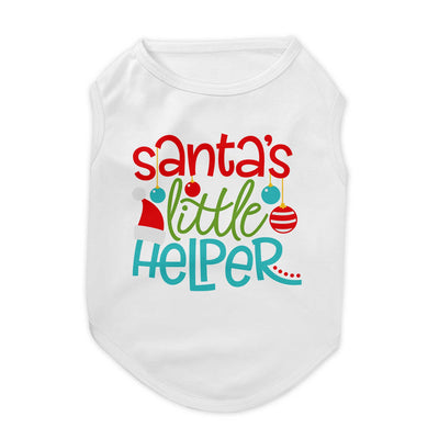Santas Little Helper Pet Tee Shirt | Pawlicious & Company