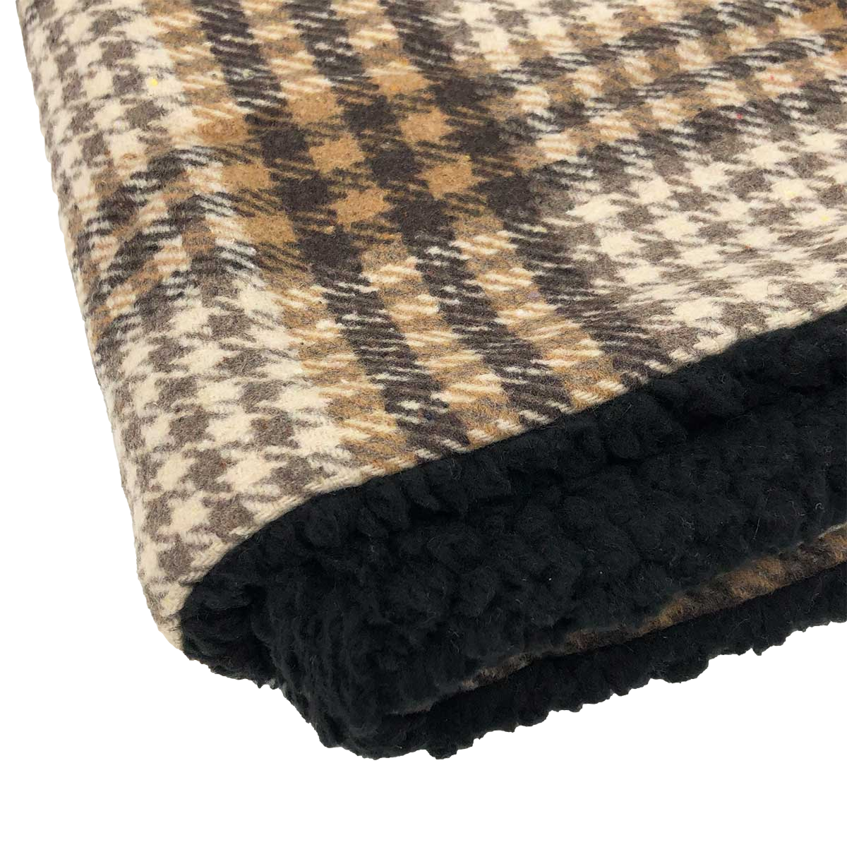 Sherpa Lined Pet Blanket in Brown & White | Pawlicious & Company