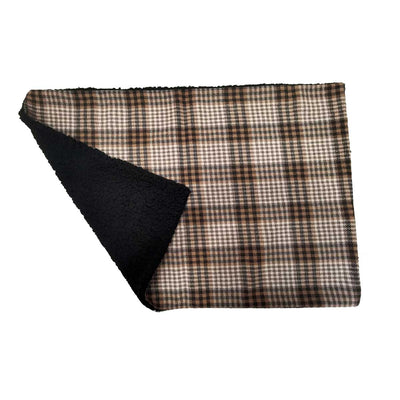 Sherpa Lined Pet Blanket in Brown & White | Pawlicious & Company