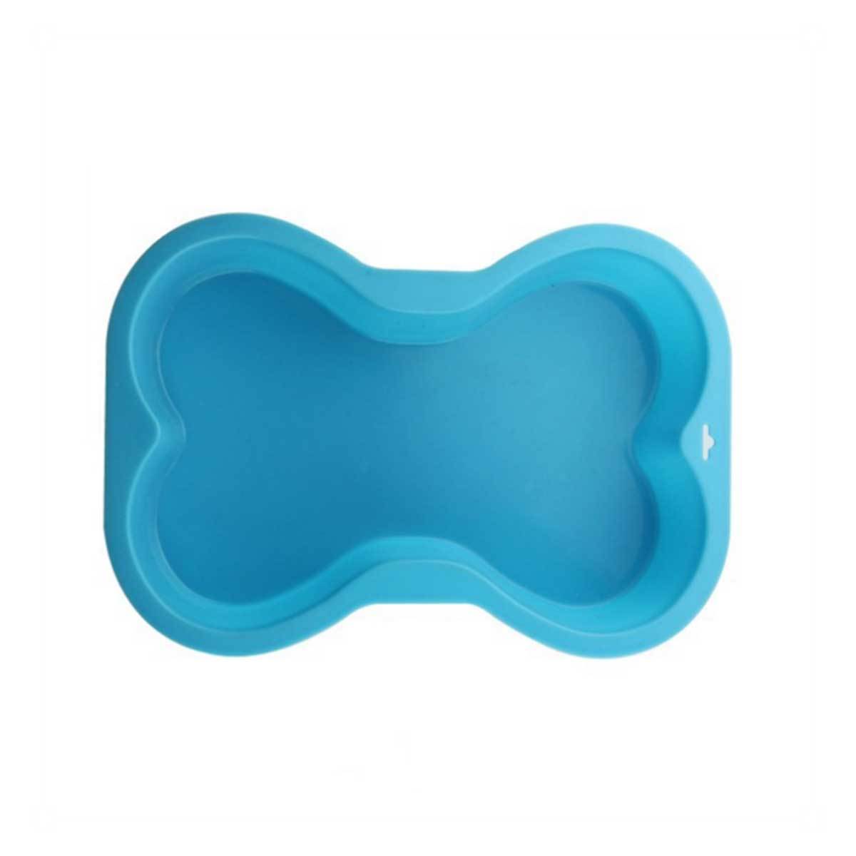 Silicone Dog Bone Cake Pan in Blue | Pawlicious & Company