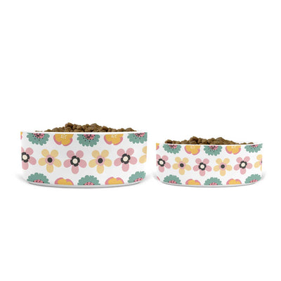 Spring Flowers Ceramic Pet Bowls | Pawlicious & Company