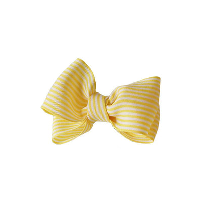 Stripe Dolly Dog Hair Bow in Yellow | Pawlicious & Company
