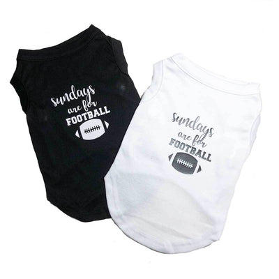 Sundays are for Football Dog Tee Shirt - Black | Pawlicious & Company