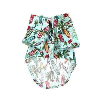 Surfboard and Palm Tree Dog Shirt | Pawlicious & Company
