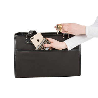 Payton Dog Carrier Handbag - Black | Pawlicious & Company