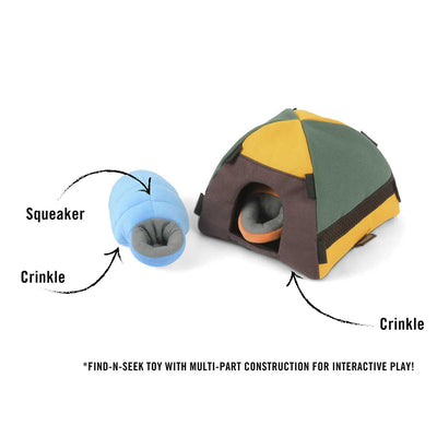 Trailblazing Tent Plush Dog Toy | Pawlicious & Company