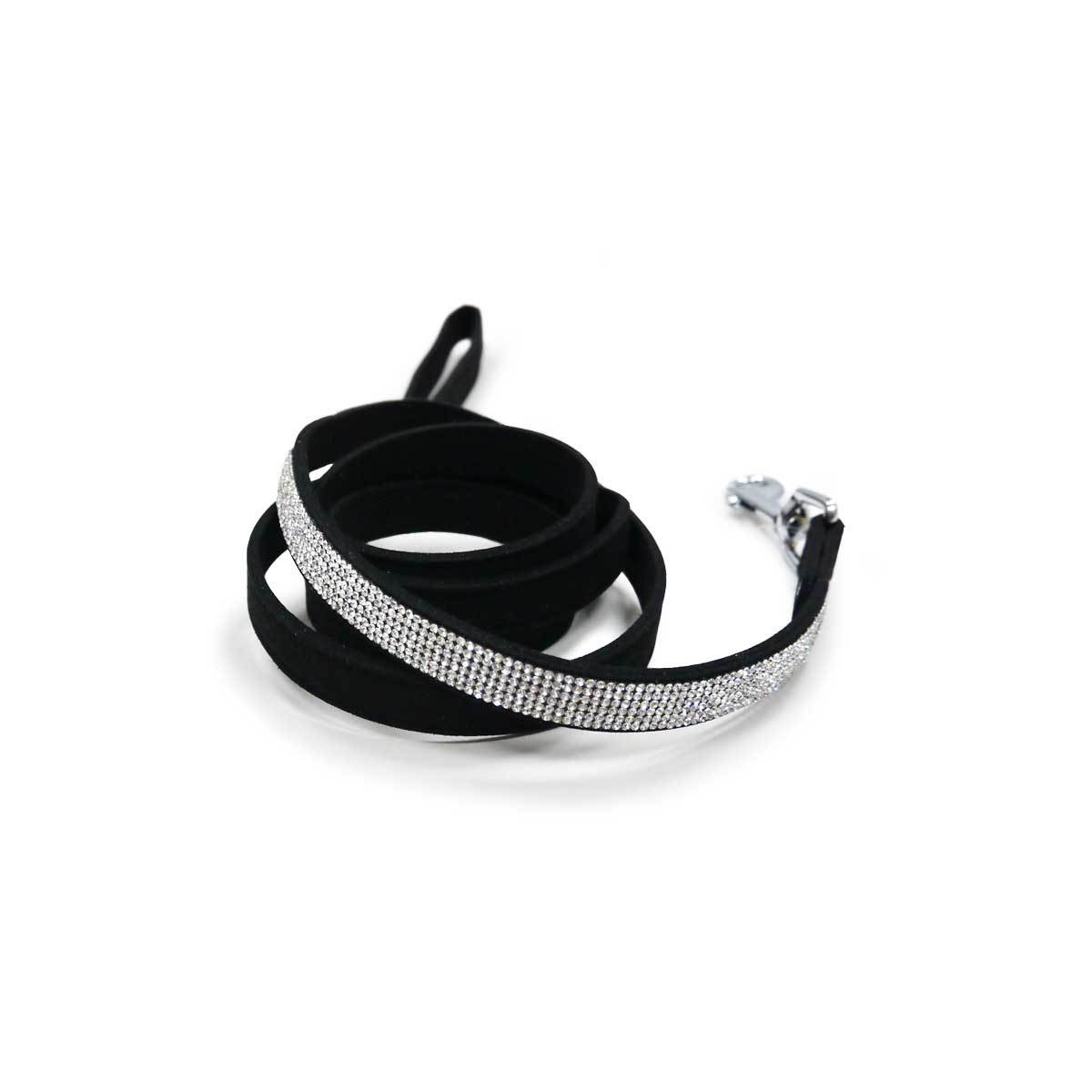 VIP Bling Dog Leash in Black | Pawlicious & Company