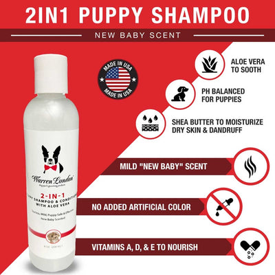 Warren London Puppy 2-in-1 Shampoo & Conditioner | Pawlicious & Company