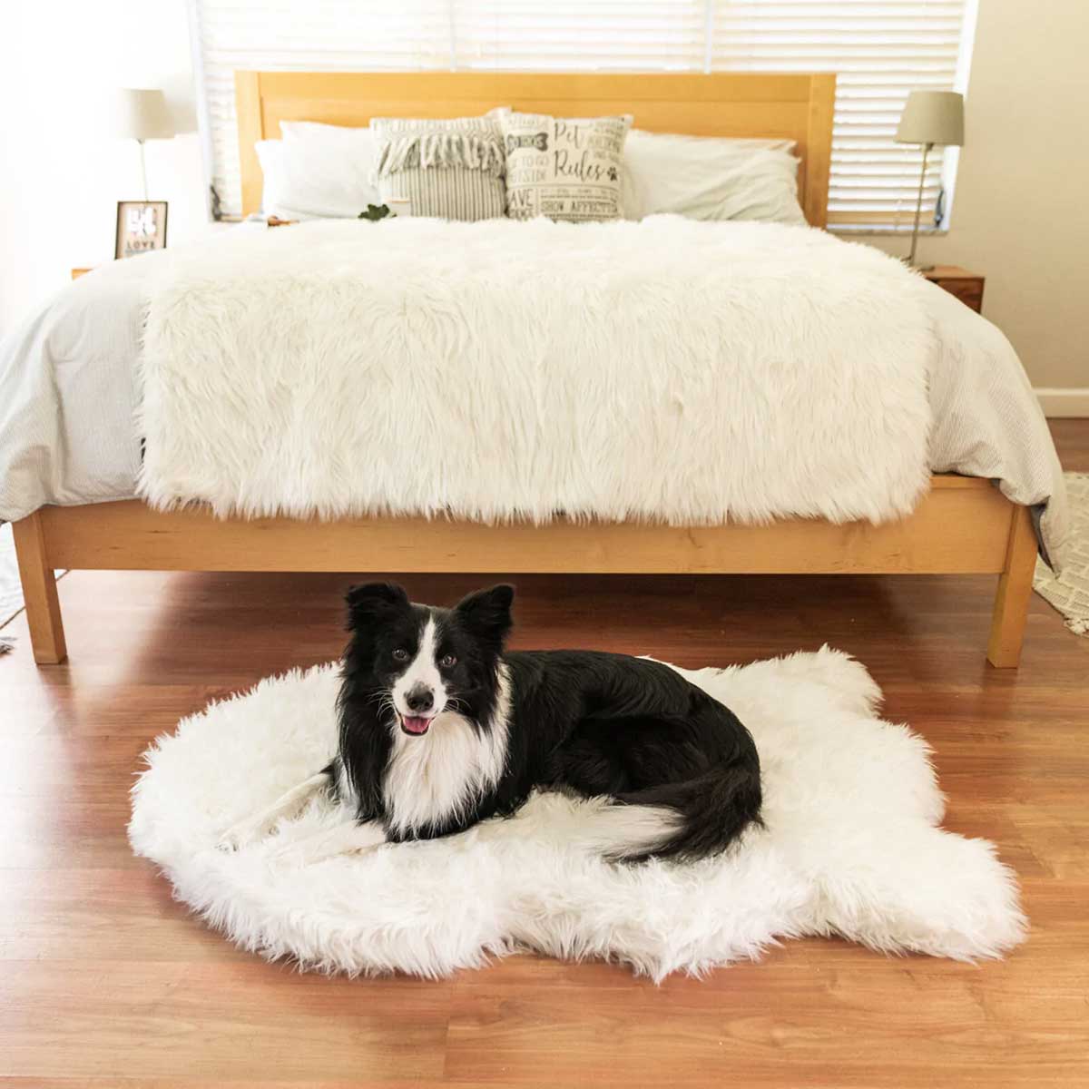 PupProtector Waterproof Throw Blanket - Polar White Faux Fur | Pawlicious & Company