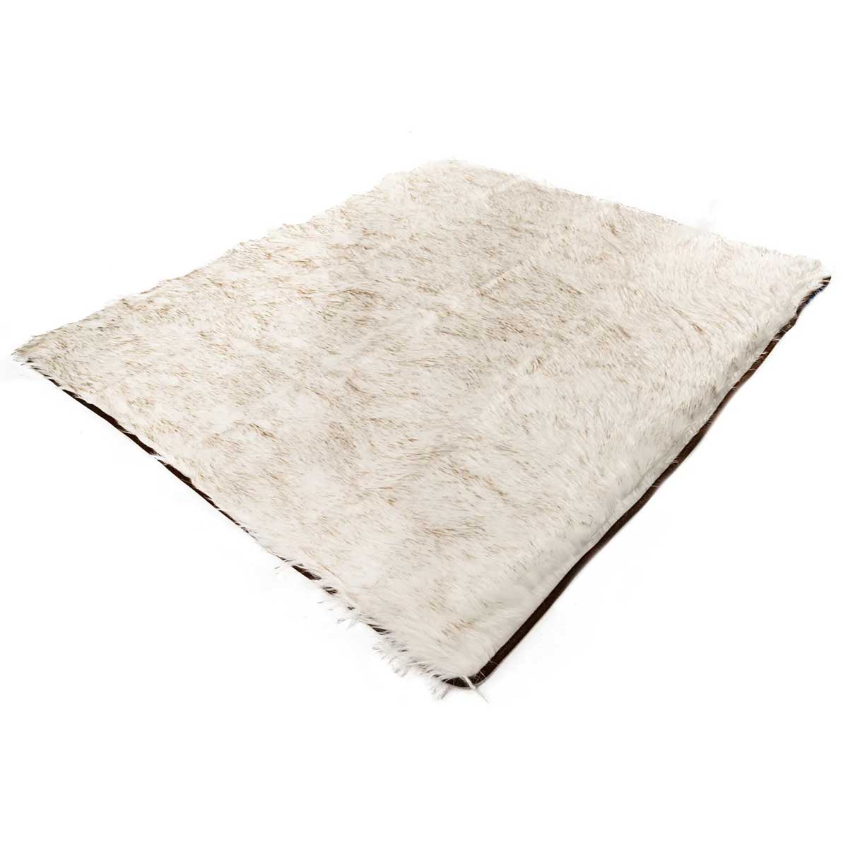 PupProtector Waterproof Throw Blanket - White w/Brown Accents | Pawlicious & Company