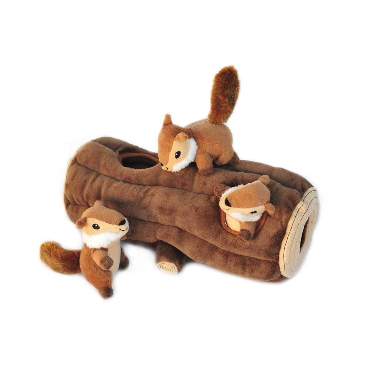 Woodland Friends Log Burrow Toy | Pawlicious & Company